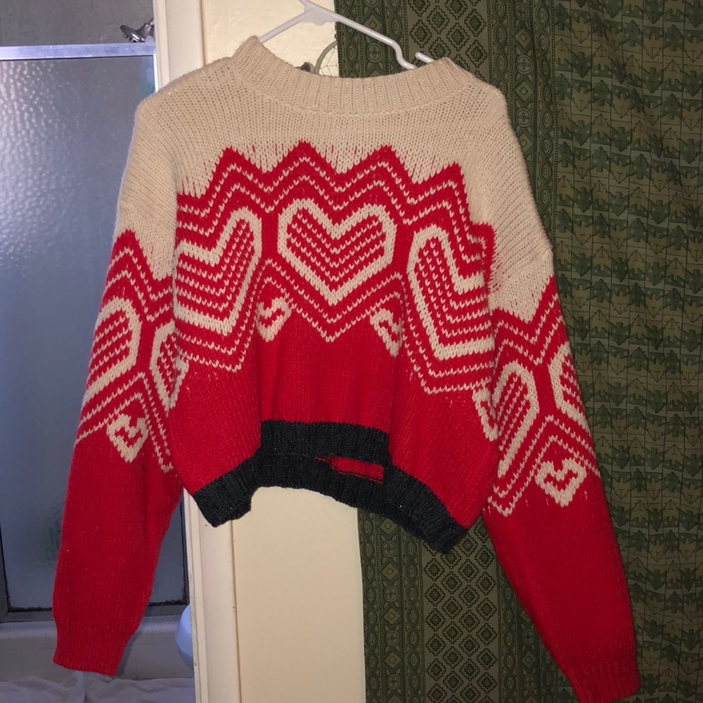 Free people heart sweater